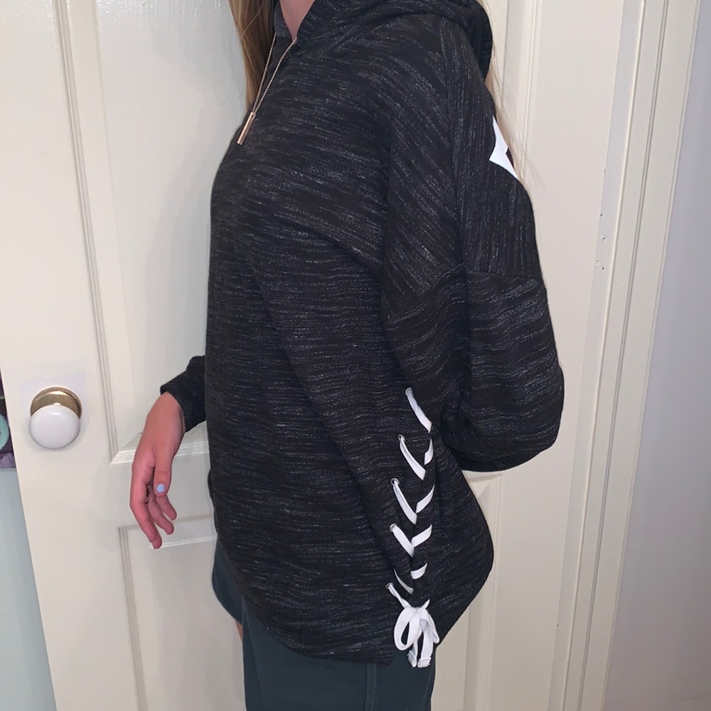 Pink Laced Hoodie Size XS